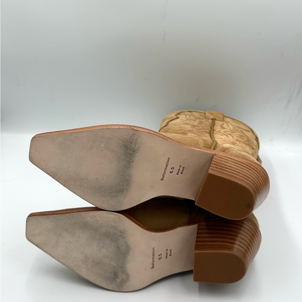 Reformation Olive Western Boot in Toasted Coconut - Picture 4 of 4